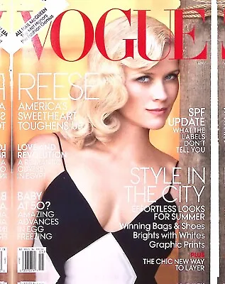 2011 Vogue Reese Witherspoon May Newsstand Edition No Label Z1992 • $9.02