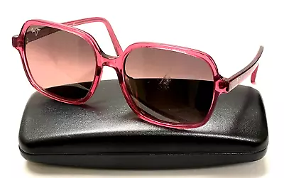 MAUI JIM MJ860-28F LITTLE BELL STG-SG Pink Plastic Square Women's Sunglasses • $39.99