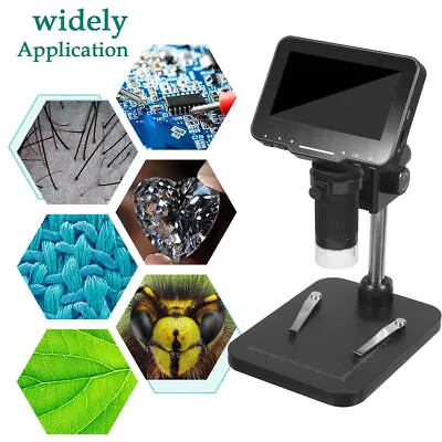 4.3  LCD Digital Microscope 1000X Magnification Electronic Camera Video Recorder • $59.92