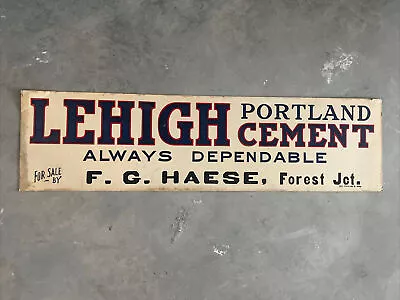 Vintage Lehigh Cement Sign • $49
