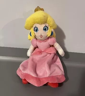 SANEI 2009 Super Mario PRINCESS PEACH Plush Doll 7  Nintendo Original RARE • $28