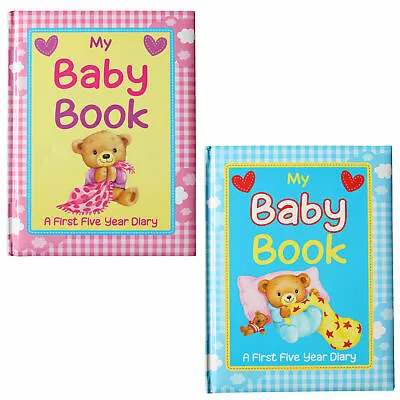 A4 QUALITY PADDED Baby Toddler Record Book Baby Keepsake Diary Birth To 5 Yrs  • £6.39