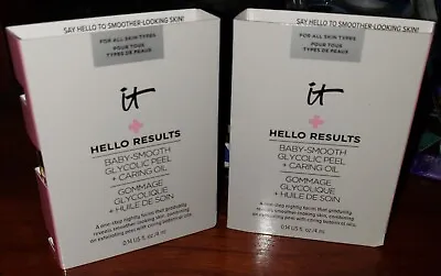 $10.99 • Buy 2 X It Cosmetics Hello Results Baby Smooth Glycolic Peel Caring Oil 0.14 Ea. New