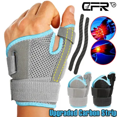 Thumb Support Wrist Brace Hand Sprain Carpal Tunnel Arthritis Running Left Right • $16.39