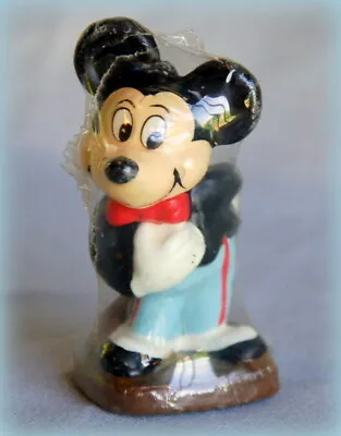 Classic Disney MICKEY MOUSE ~ Birthday CANDLE ~ Cake Topper ~ 3.5  Tall ~ NOS • $14.50