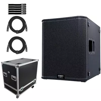 QSC KS118 18  3600 Watt Active Powered DJ PA Subwoofer Sub W Flight Case • $2370.40