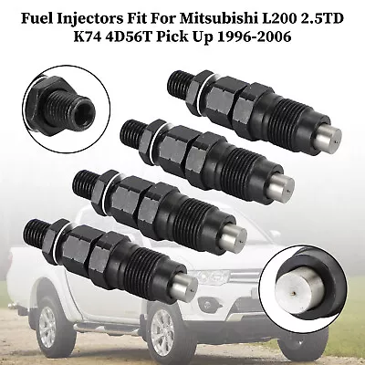 4X Fuel Injectors MD196607 Fit Mitsubishi L200 L400 Pick Up Diesel 105148-1311 Y • $72.87