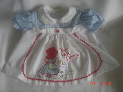 CUTE!  CLEAN!  Vtg. CRADLE TOGS INFANT DRESS W/ EMBROIDERY   JUST LIKE MOMMY   • $16.99