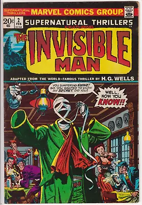 Supernatural Thrillers #2 Marvel Comics 1973 FN+ 6.5 The Invisible Man • $20