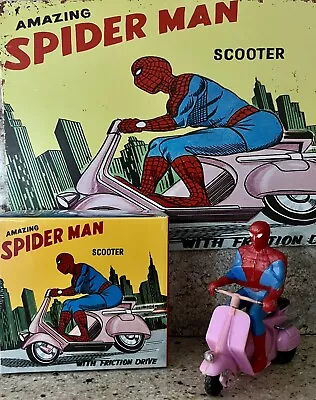 Spider-man Marx 1966 Vintage Rare Pink Scooter - Minty Grail - Marvelmania! • $3995