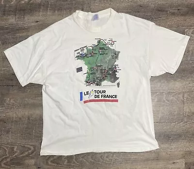 Vintage Le Tour De France Single Stitch Shirt Size XL • $100