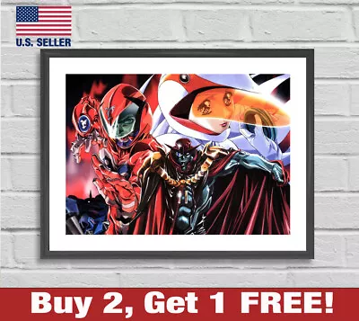 Gatchaman Poster 18  X 24  Print Battle Of The Planets Retro 70s 80s Wall Art 1 • $13.48