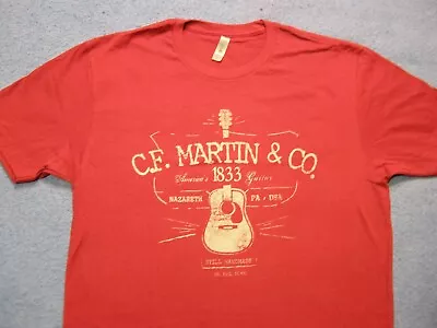 CF Martin Guitars T-Shirt Red Shirt Size M • $12.99