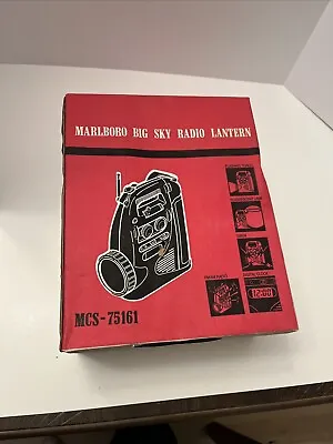 Marlboro Big Sky Radio Lantern MCS-75161 Torch Lamp Siren Radio NEW In Box NIB • $29.99