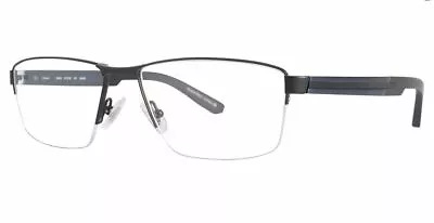 OGA MOREL 7956O NB040 Black Blue Aluminum Eyeglasses Frame France 57-16-145 • $225.99