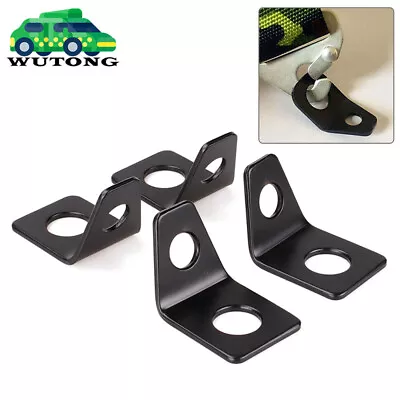 4PCS Seat Belt Mounting L Bracket 90 Degree For 2 3 4 5 6 Point Racing Harness • $14.85