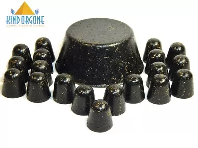 Black Sun Orgone Tower Buster + 19 Domes Shungite Quartz Healing Crystals USA • $26.99