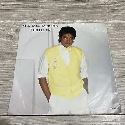 Michael Jackson Thriller Vg+ 7  Vinyl Picture Sleeve • $8.21