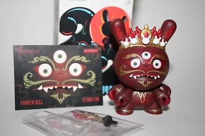 Kidrobot Dunny 2012 Andrew Bell Rare Red Chase Mahakala Designer Art Toy • $67.50