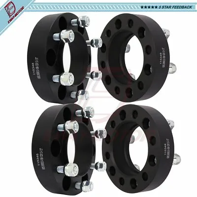 $89.30 • Buy (4) 1.5'' 6 Lug Hubcentric Black Wheel Spacers 6x5.5 For Toyota Tacoma 4Runner