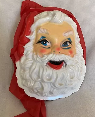 Vintage 1958 Santa Mask With Attached Hood Plasti-Personalities Brand • $19.92
