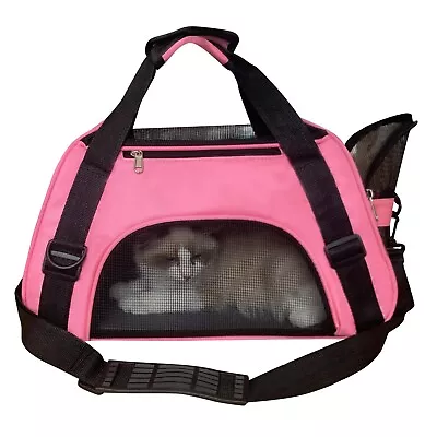 Cat Carrier Dog Carrier Pet Carrier Airline Approved Soft-Sided FoldablePup... • $33.60