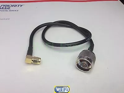 Lmr100 Low Loss Coax Cable N Type Male To Sma Male Right Angle 4-36 Inches Us • $8.54
