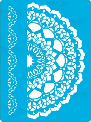 Re-usable Mandala Lace Pattern Stencil Template For Arts Crafts 19.3cm X 14.3cm • £4.25