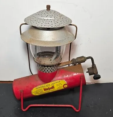 $39.99 • Buy Vintage Bernz-o-matic Tx-900 Propane Gas Porta-light Camping Lantern Pyrex Globe