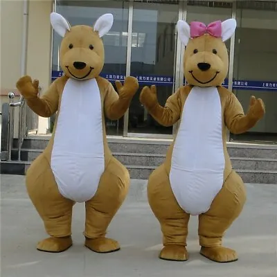 Kangaroo Mascot Costume Suit Cosplay Party Game Dress Outfit Halloween Adult • £202.97