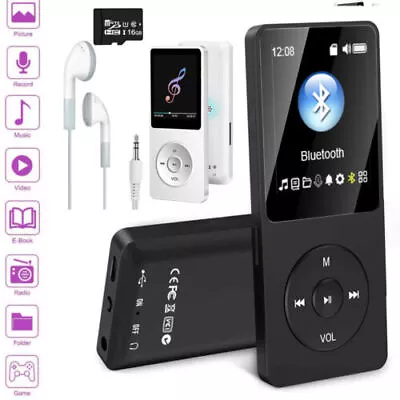 Portable Bluetooth Mp3 Player Hifi Music Speakers Mp4 Media Fm Radio Black • $15.19