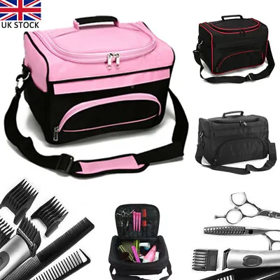 £15.57 • Buy Large Hairdressing Tools Bag Salon Styling Clipper Comb Scissors Storage Case UK