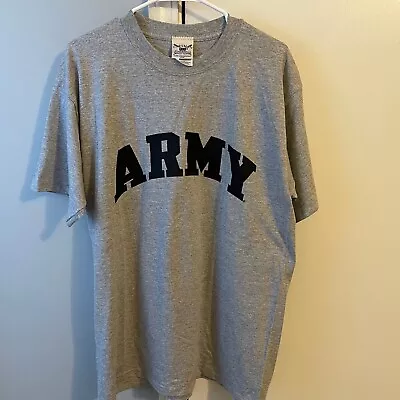 Vintage United States Army Short Sleeve Tee Shirt Gray Large • $29.99