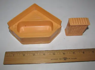 Marx Mansion Vintage 1960s Marx Dollhouse Miniature Bathroom 3/4  Inch Scale • $9.68