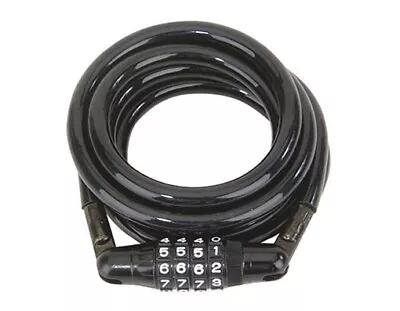 New! Cable Lock Combination 10mm X 72 In All Black. • $34.95
