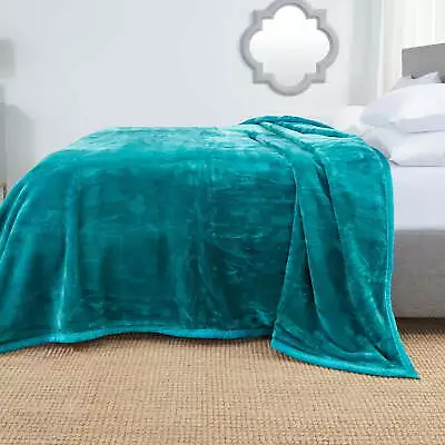 Clara Clark Ultra Plush Heavy Thick Raschel Imitation Mink Bed Blanket 55 X 82 • $32.18