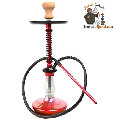 Coco Hamra 1 Hose 24  Modern Aluminum Alloy Hookah Complete Set ( Red ) • $69.95