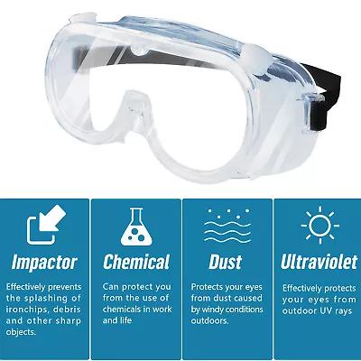 Outdoor Anti Splash Lab Work Safety Goggles Eye Protection Over Glasses Eyewear • $5.79