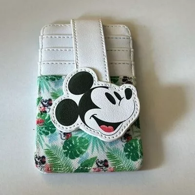 Disney Parks Minnie Mickey Mouse Card Holder Tropical OC9 • $16