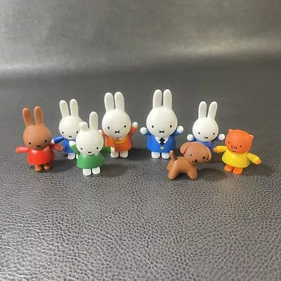 Miffy’s Family & Friends Toy Figures Small Lot Of 8 Movable Legs Arms  • $44