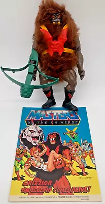 Vintage Complete 1985 Dark Face Grizzlor Motu Masters Of The Universe He-man • $125.95