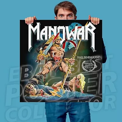 Manowar Hail To England Imperial Edition 24x24 Album Cover Vinyl Poster • $27.16