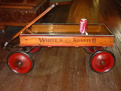 Neat Antique Child's Wooden Wagon As A Coffee Table----15794 • $925