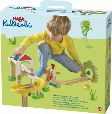 HABA Kullerbu Windmill Playset - 29 Piece Ball Track Set • $118