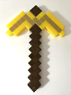 Mattel Minecraft Golden Pickaxe 2017 Pick Axe Sword Weapon Video Game Costume • $15.29