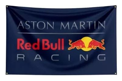 Red Bull Aston Martin Racing Flag Banner 3 Ft X 5 Ft NEW! • $8.98