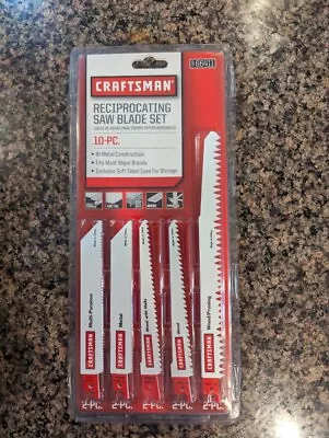 Craftsman Reciprocating Saw Blade Set With Storage Pouch 10 Piece • $25.99