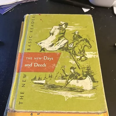 The New Days And Deeds Book 1955 By Scott Foresman Vintage School Book • $9