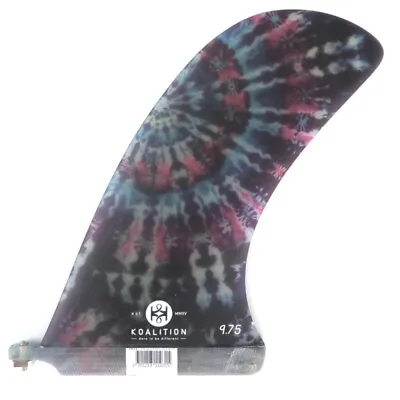 Koalition Tie Dye Longboard Pivot Fin 9.75 Inch NEW Surfboard • £76.95