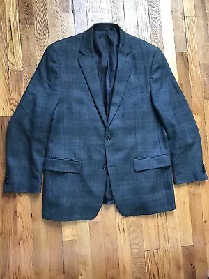 Michael Kors  Windowpane Plaid Blazer Sport Coat Jacket Size 42 R 100% Wool Men • $29.99